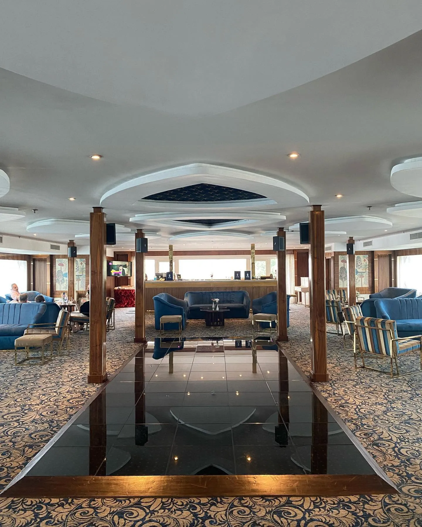 Lounge aboard the Radamis I Nile Cruise Nile cruise
